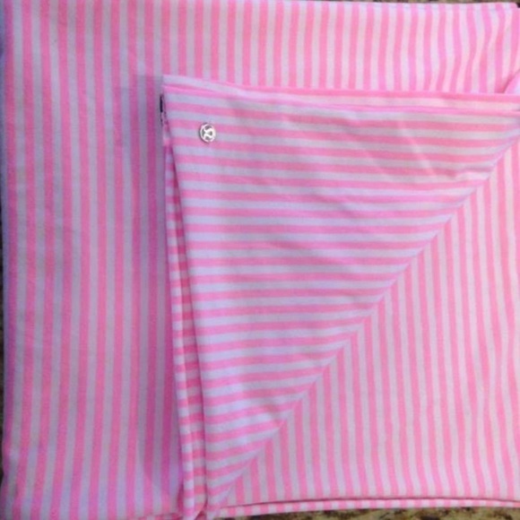 Lululemon Vinyasa Scarf Classic Stripe Pink Shell - Picture 3 of 12